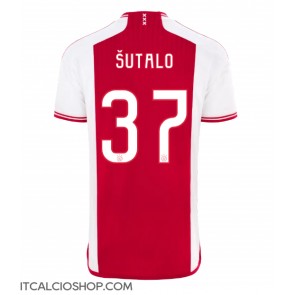 Ajax Josip Sutalo #37 Prima Maglia 2023-24 Manica Corta